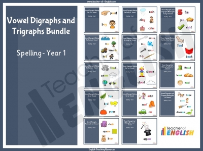 Year 1 Vowel Digraphs and Trigraphs Bundle